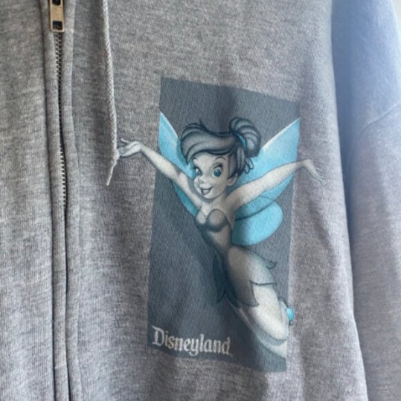 Disneyland Resort Tinkerbell Grey Zip Up Jacket - Picture 2 of 6